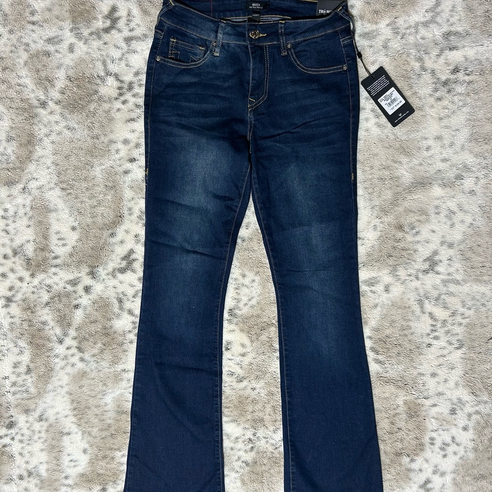 True Religion Women's Deep Indigo Boot Cut Jeans